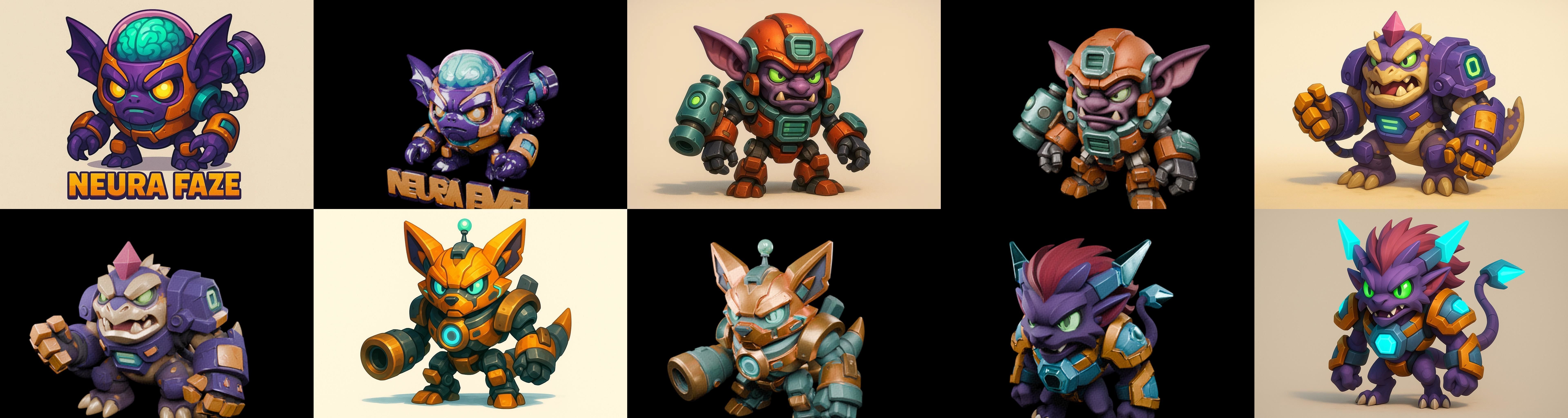 Heros Fantasy bundle 67 pack 100 glb Low-poly 3D model_16