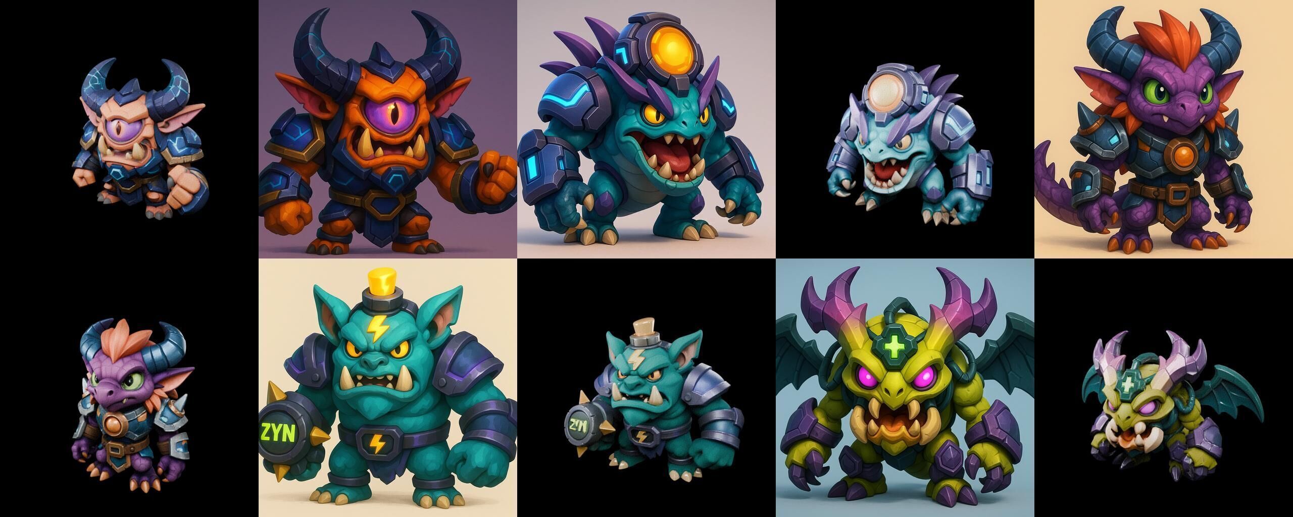 Heros Fantasy bundle 67 pack 100 glb Low-poly 3D model_7