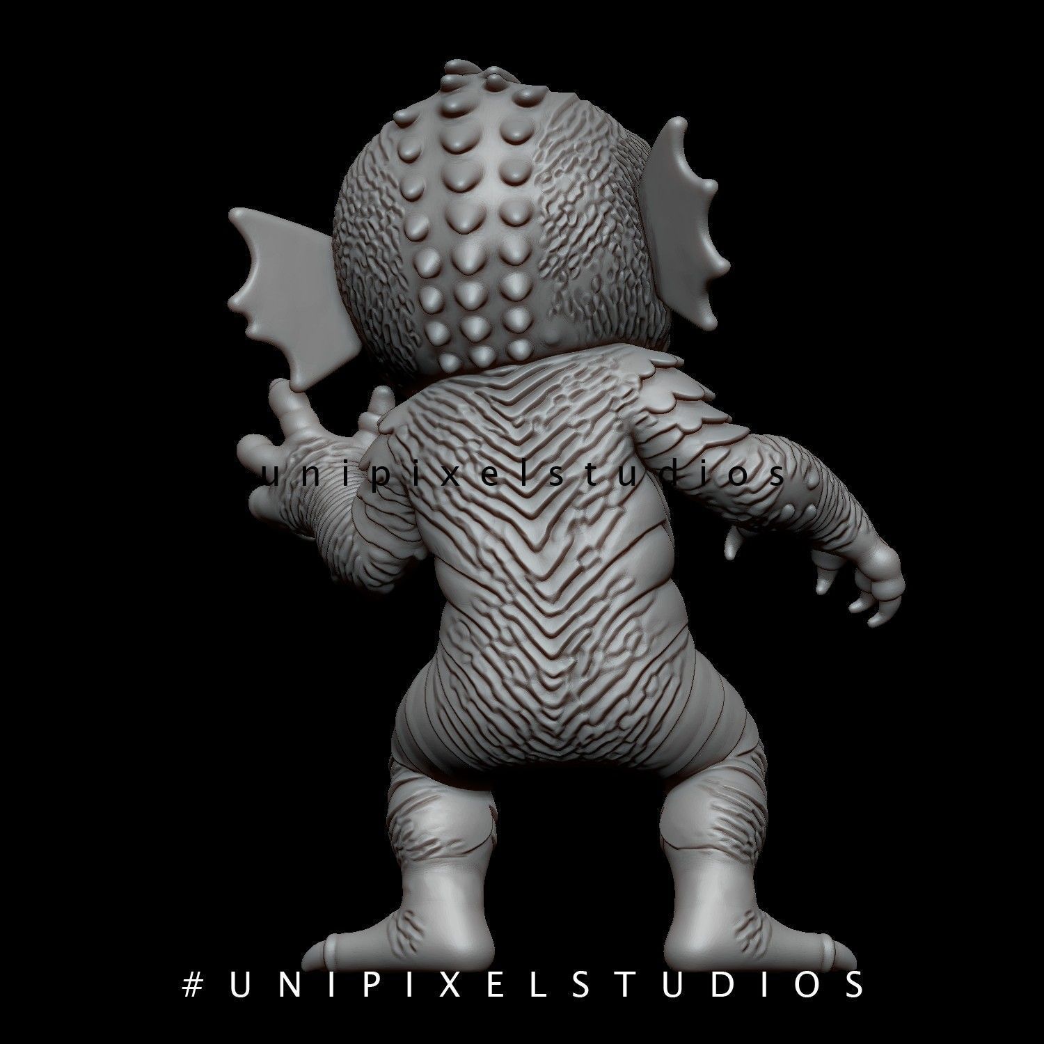 3D lagoon monster STL 3d print  3D print model_5