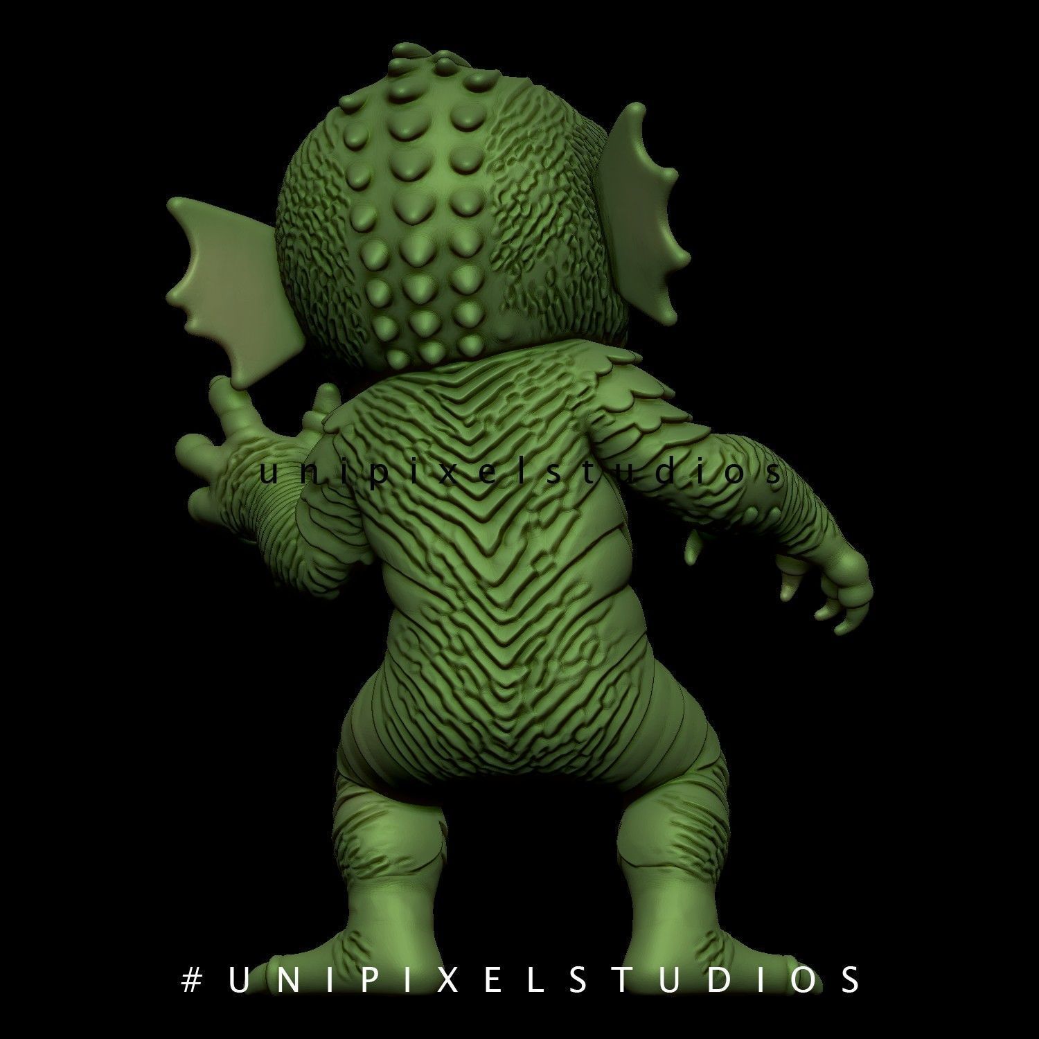 3D lagoon monster STL 3d print  3D print model_2