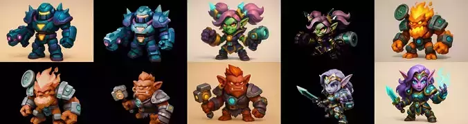 Heros Fantasy bundle 60 pack 100 glb