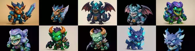 Heros Fantasy bundle 6 pack 100 glb