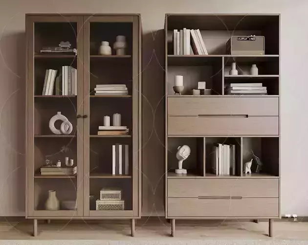 WABI SABI STYLE 3D CABINETS  0163