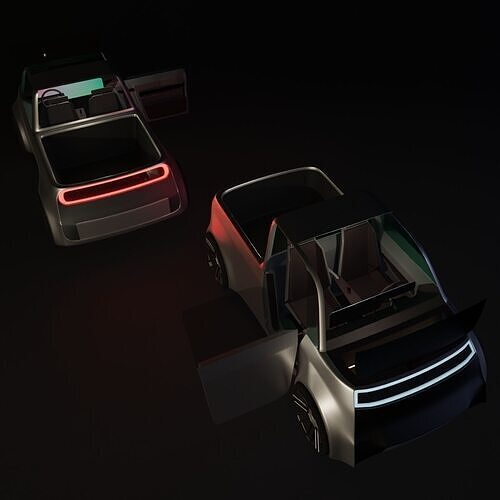 Concept styled pickup truck 3D model