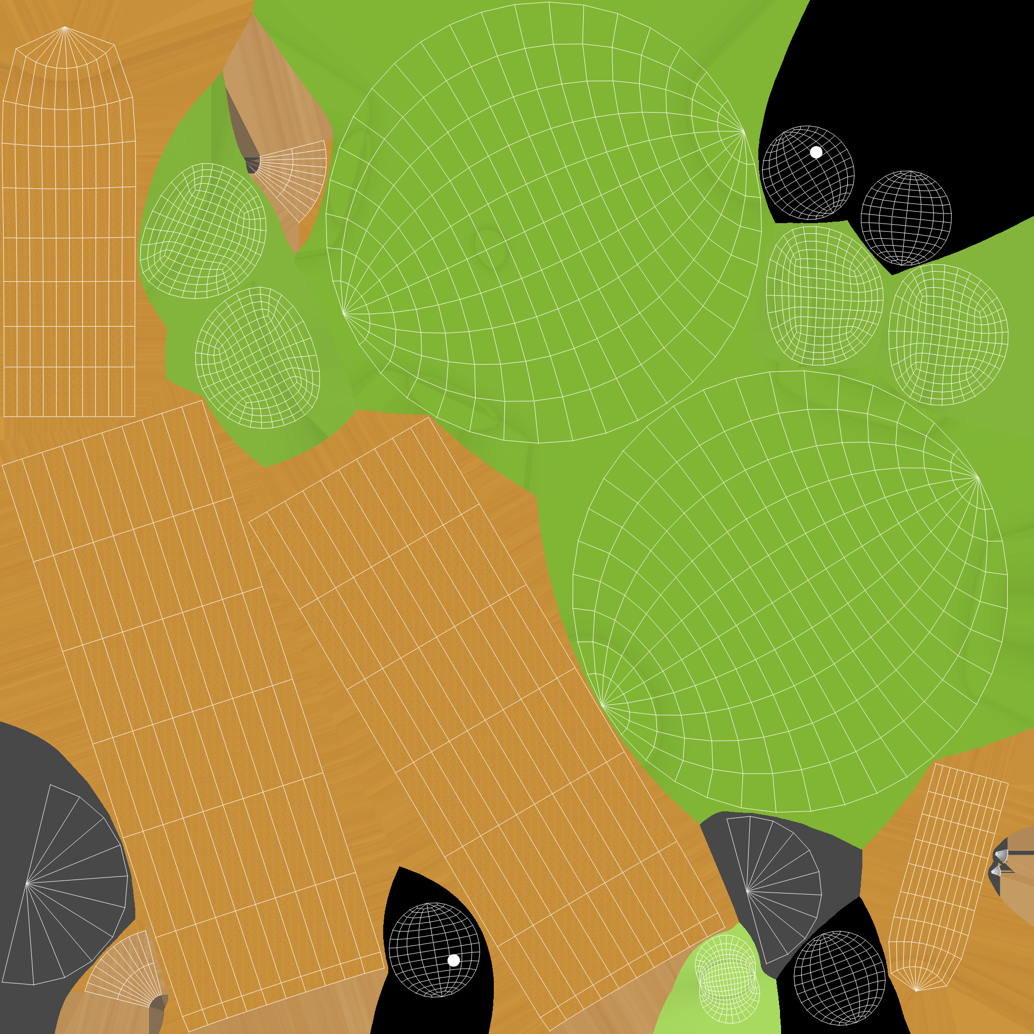 Pencil Frog school supplies  Low-poly 3D model_11