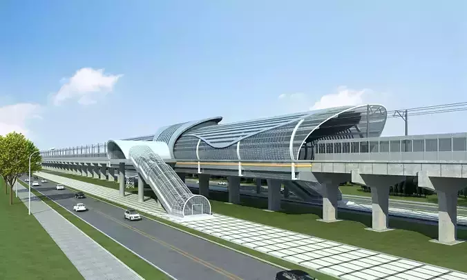 Light Rail Station 02