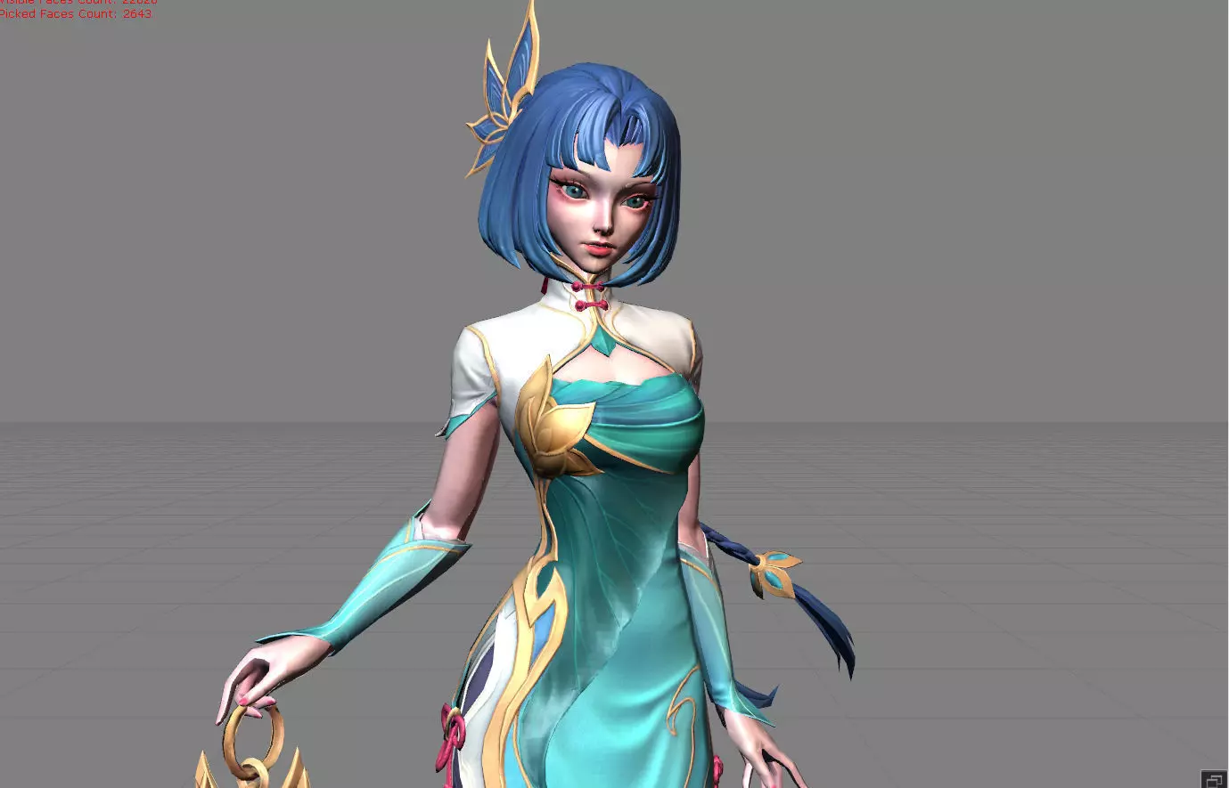 Zhuxin Ethereal Serenity Low-poly 3D model