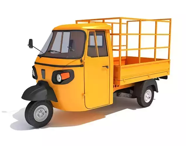 Pickup Mini Truck 3 Wheeler Carrier 3D model