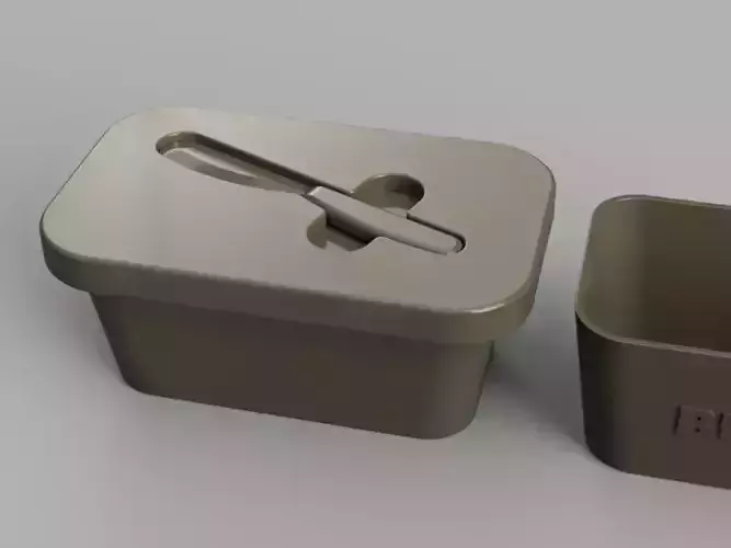 Butter Container with Knife