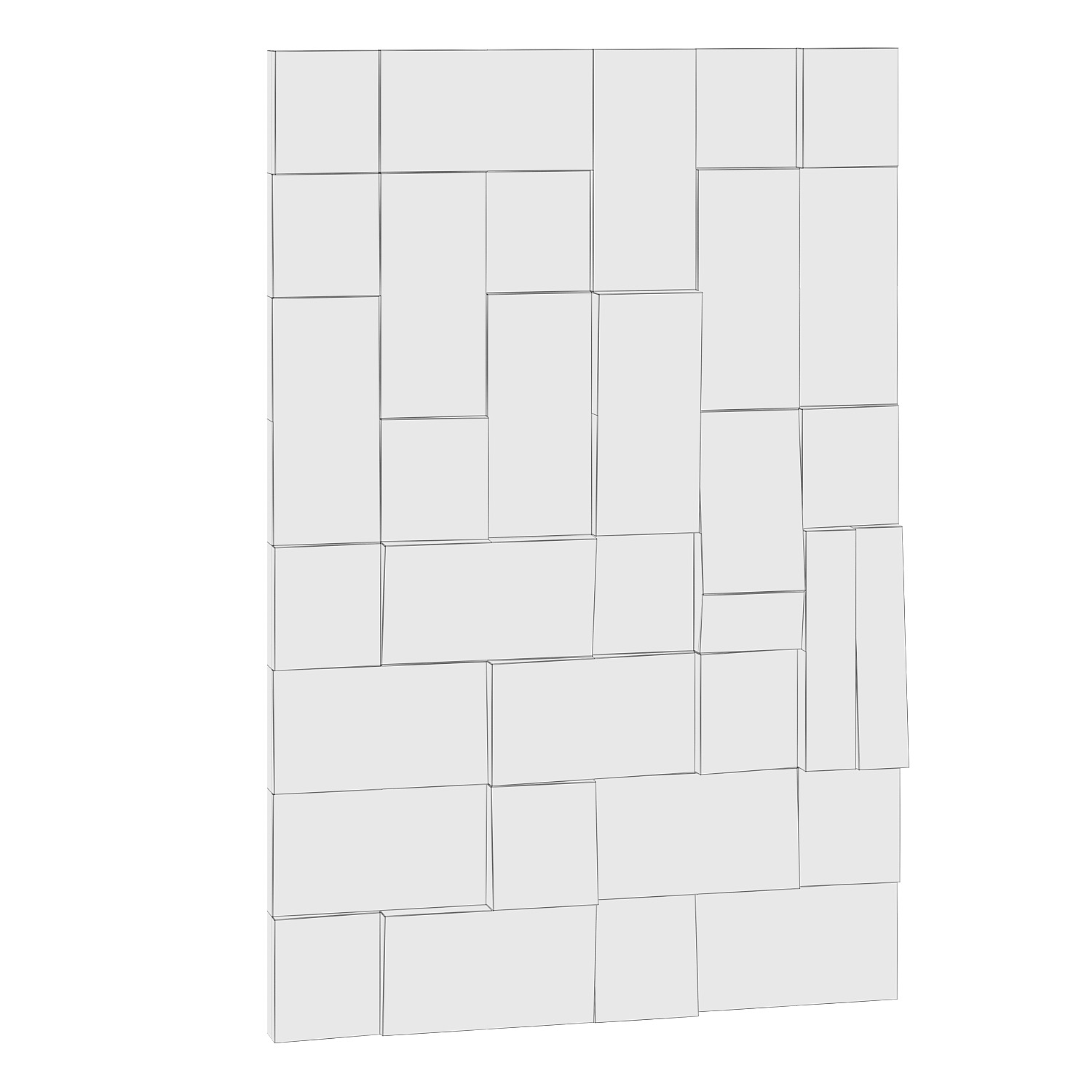 Geometric mirror Lusito by La Redoute 3D model_3