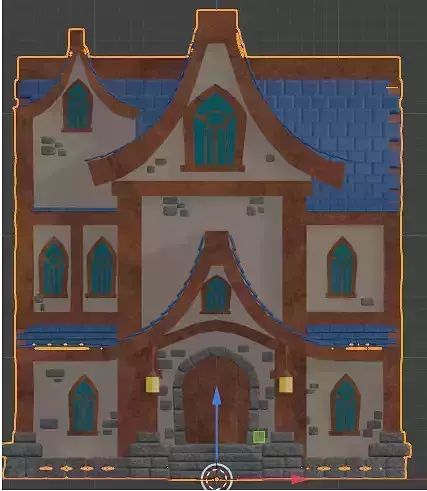 3d model house cartoon style 3D model