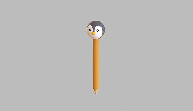 Pencil Penguin school supplies