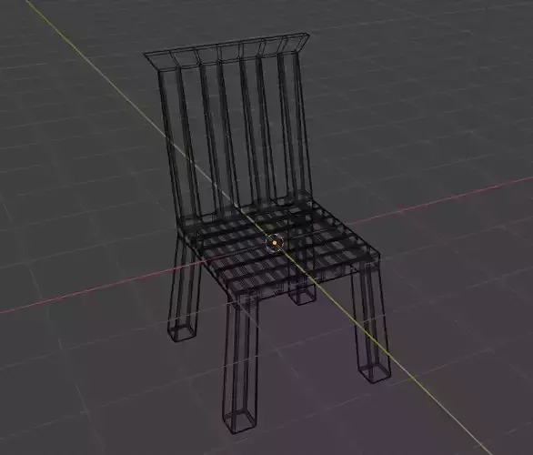 contemporary Dining chair  game ready 3d model 