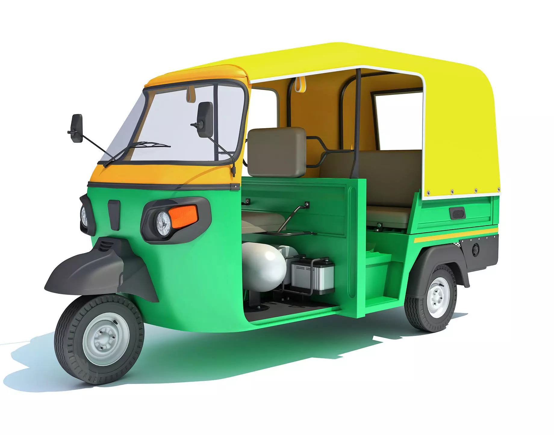 3 Wheeler Taxi Tuk Tuk 3D model