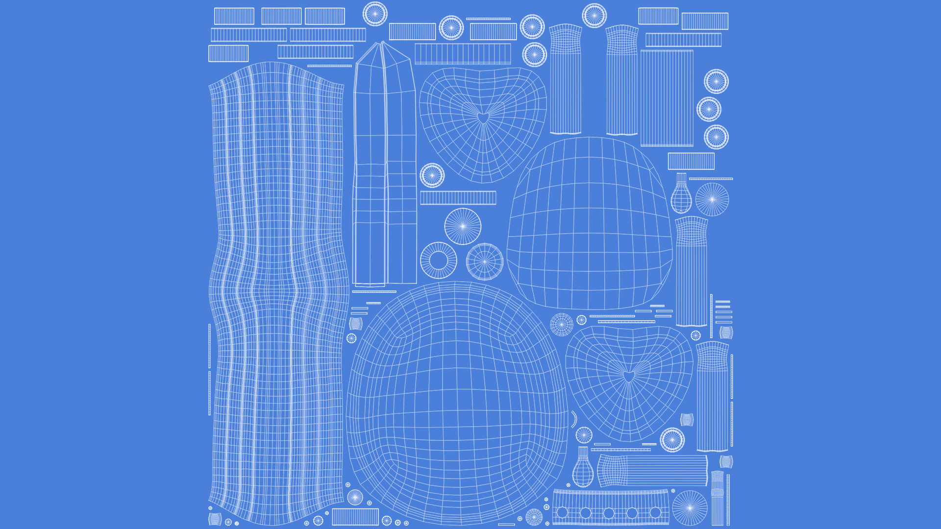Chair MAYA Low-poly 3D model_6