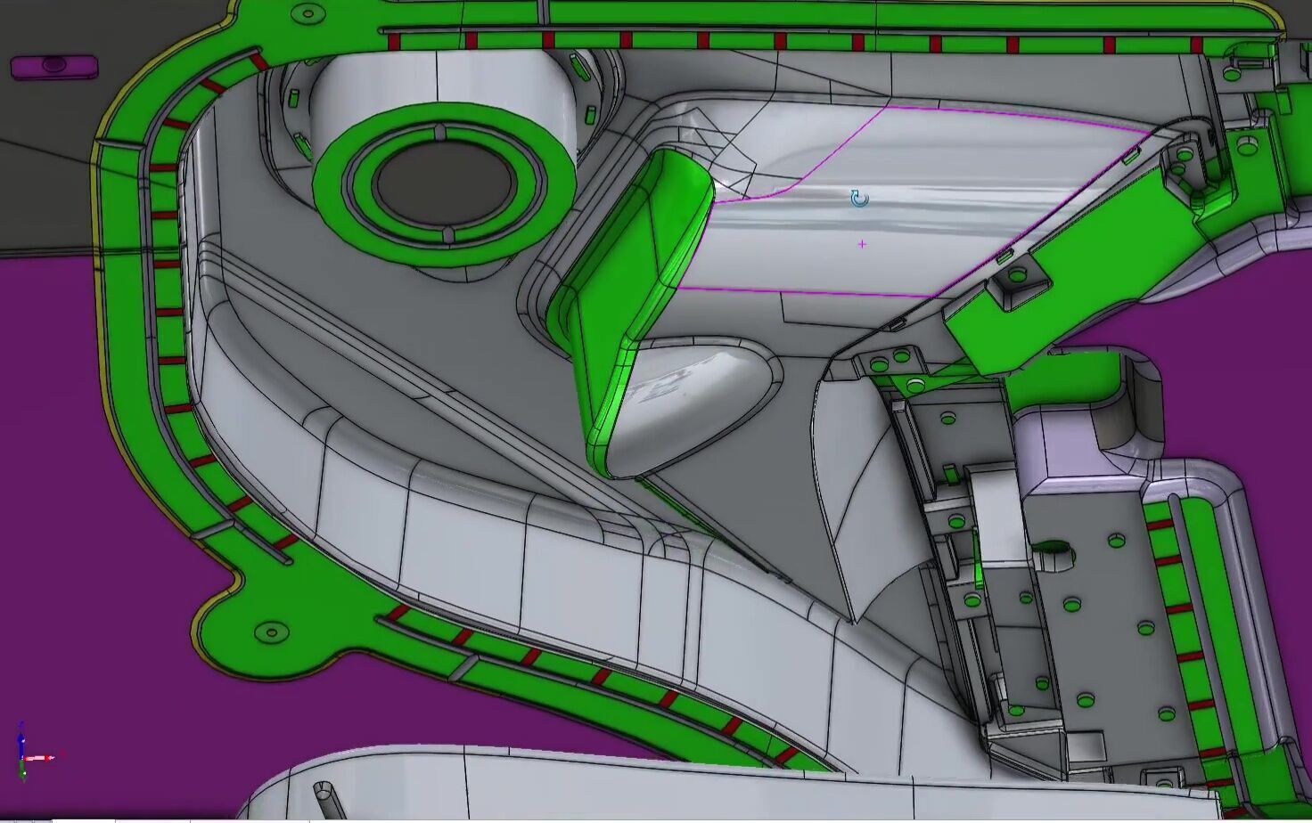 High-Precision Injection Mold for Automotive Car Door Panel Tool 3D model_13