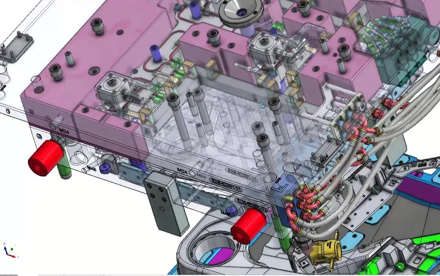 High-Precision Injection Mold for Automotive Car Door Panel Tool 3D model_19