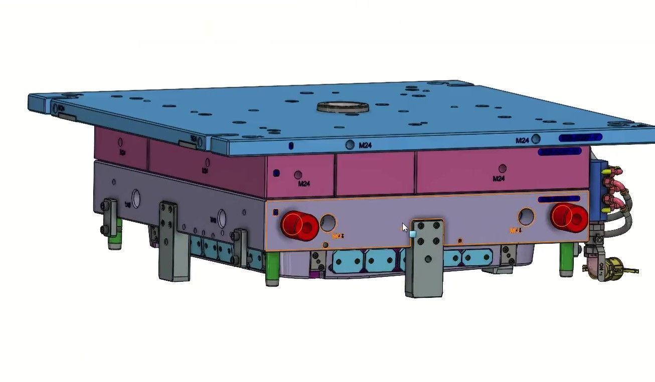 High-Precision Injection Mold for Automotive Car Door Panel Tool 3D model_10