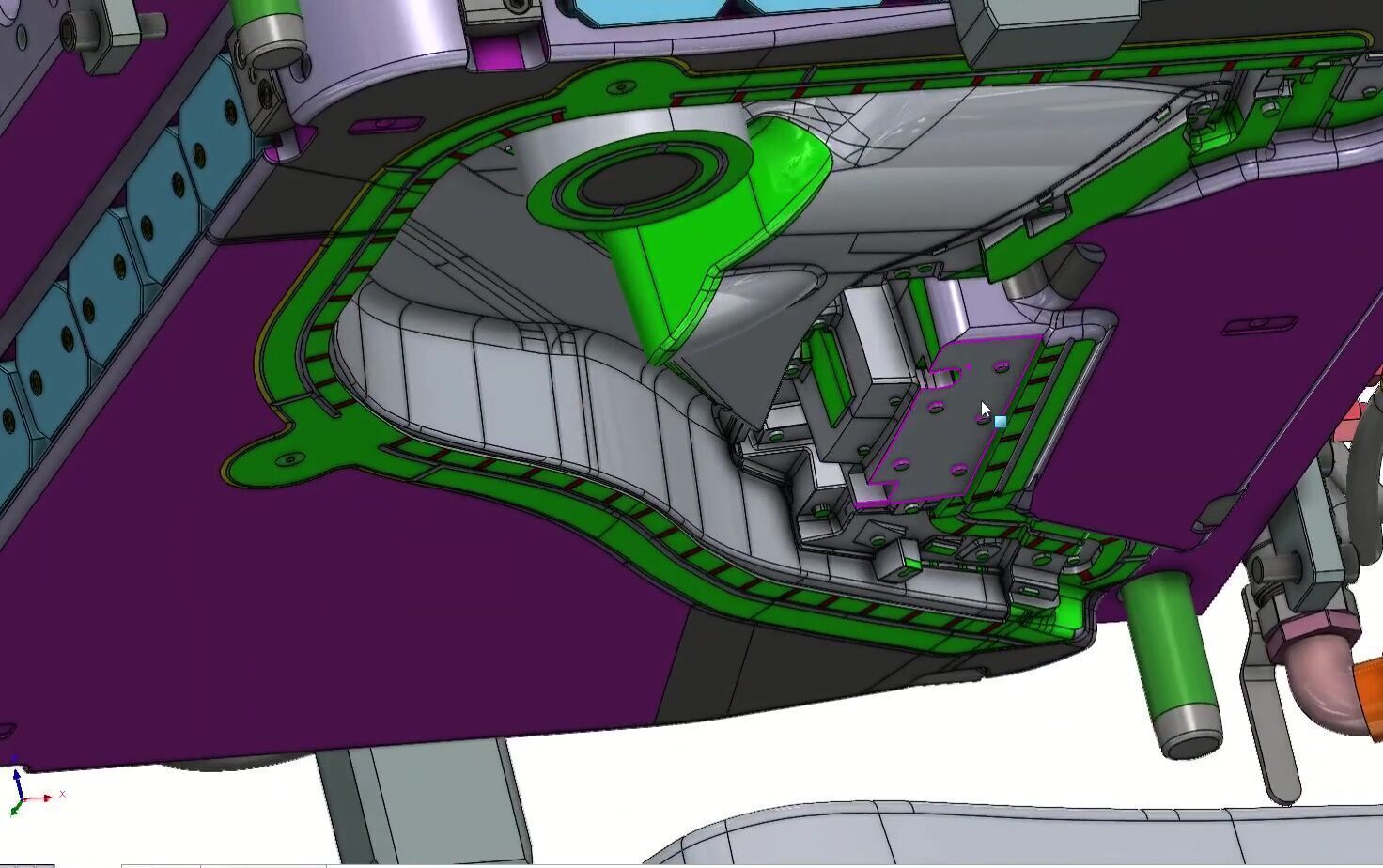 High-Precision Injection Mold for Automotive Car Door Panel Tool 3D model_14