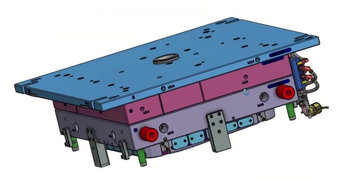 High-Precision Injection Mold for Automotive Car Door Panel Tool 3D model_15