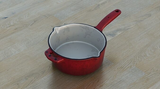 Saucepan Low-poly 3D model