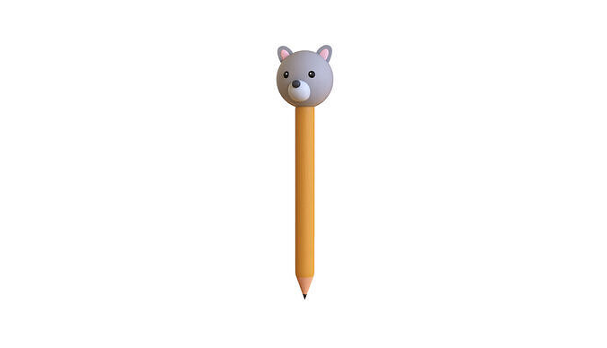 Pencil Wolf school supplies