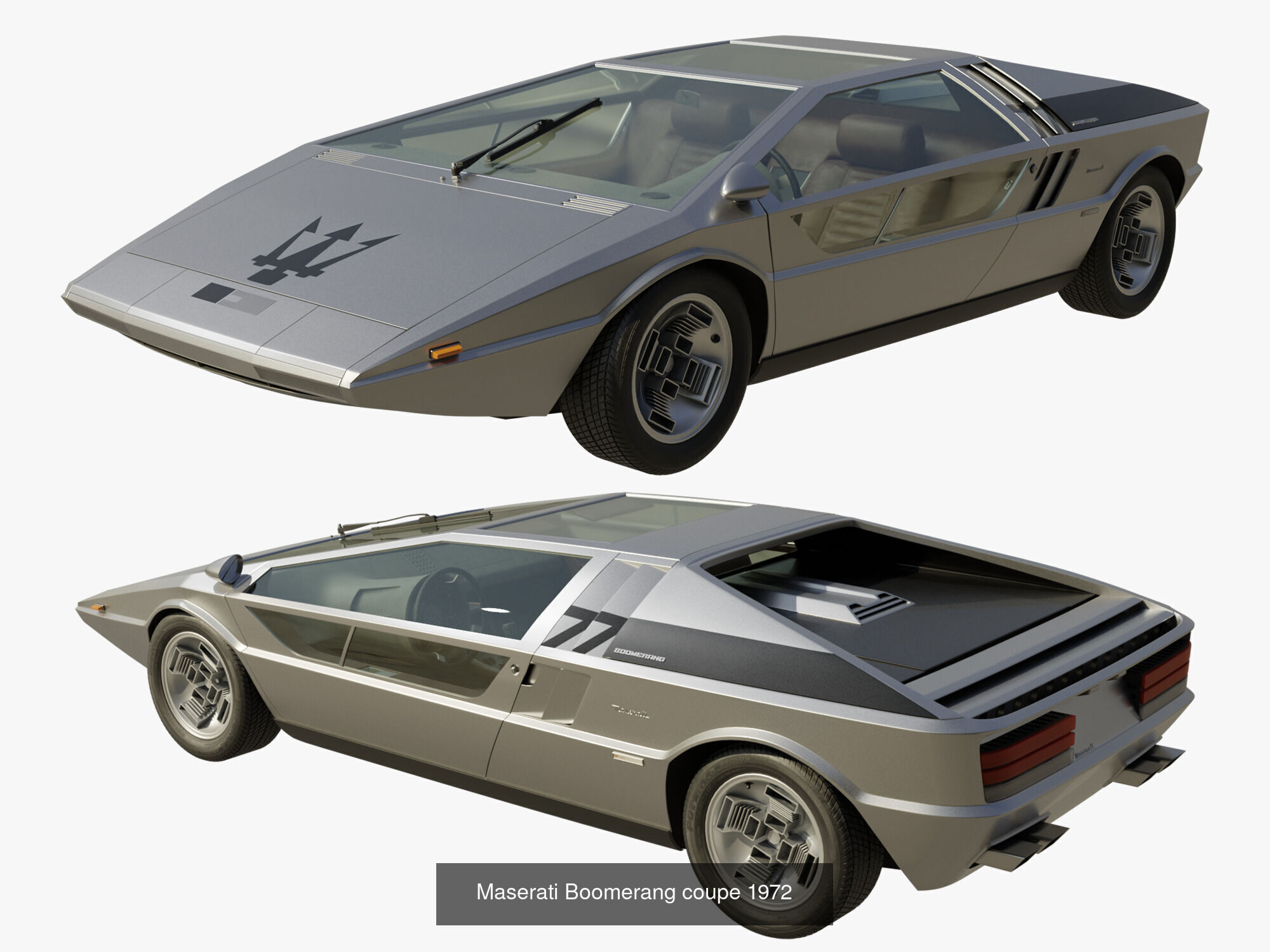 Retro car pack 3D Model Collection_3