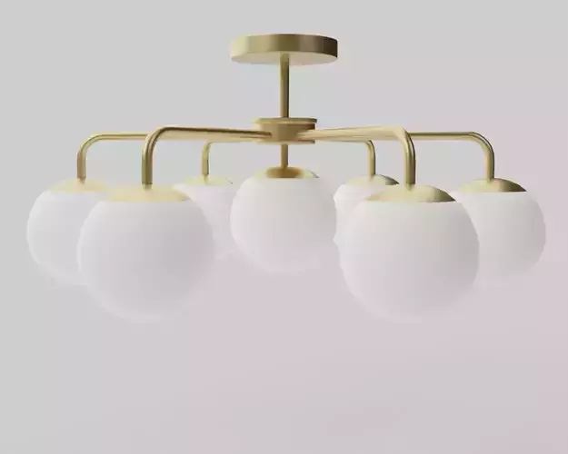 Vega flush mount lamp