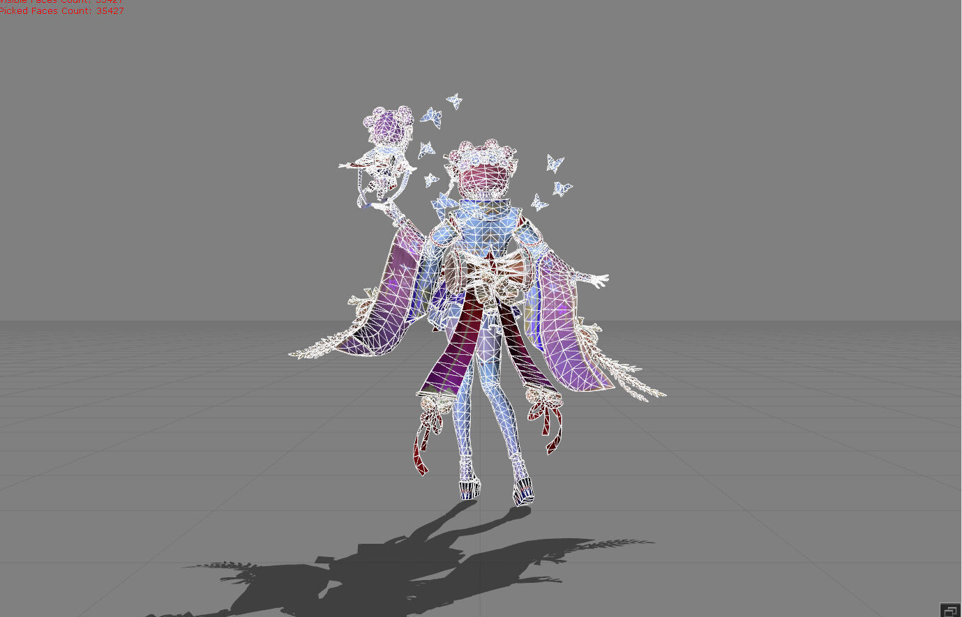 Angela Strings of Fate Low-poly 3D model_9