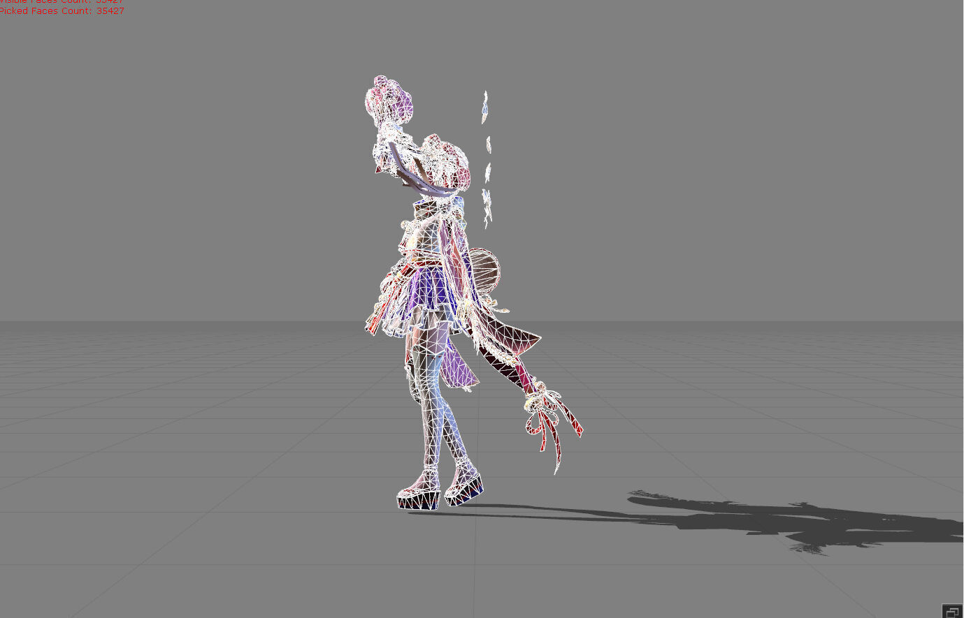 Angela Strings of Fate Low-poly 3D model_8