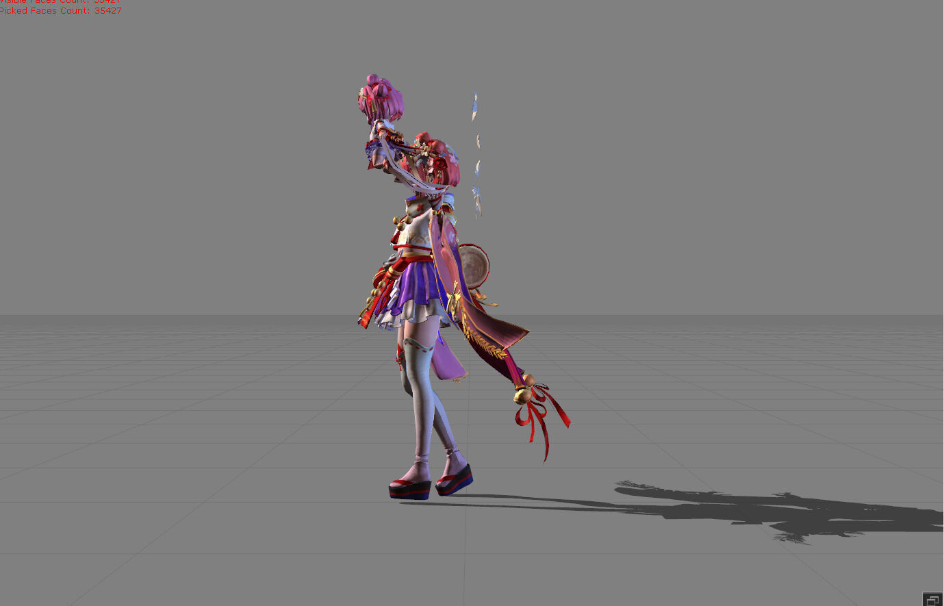 Angela Strings of Fate Low-poly 3D model_3