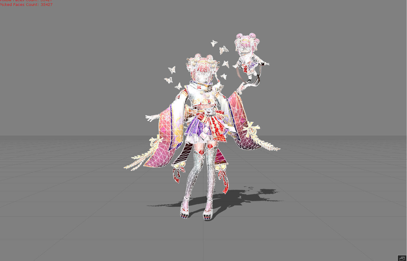 Angela Strings of Fate Low-poly 3D model_6