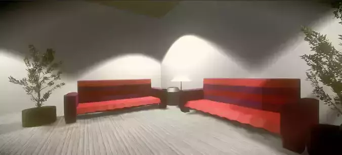 lowpoly sofa