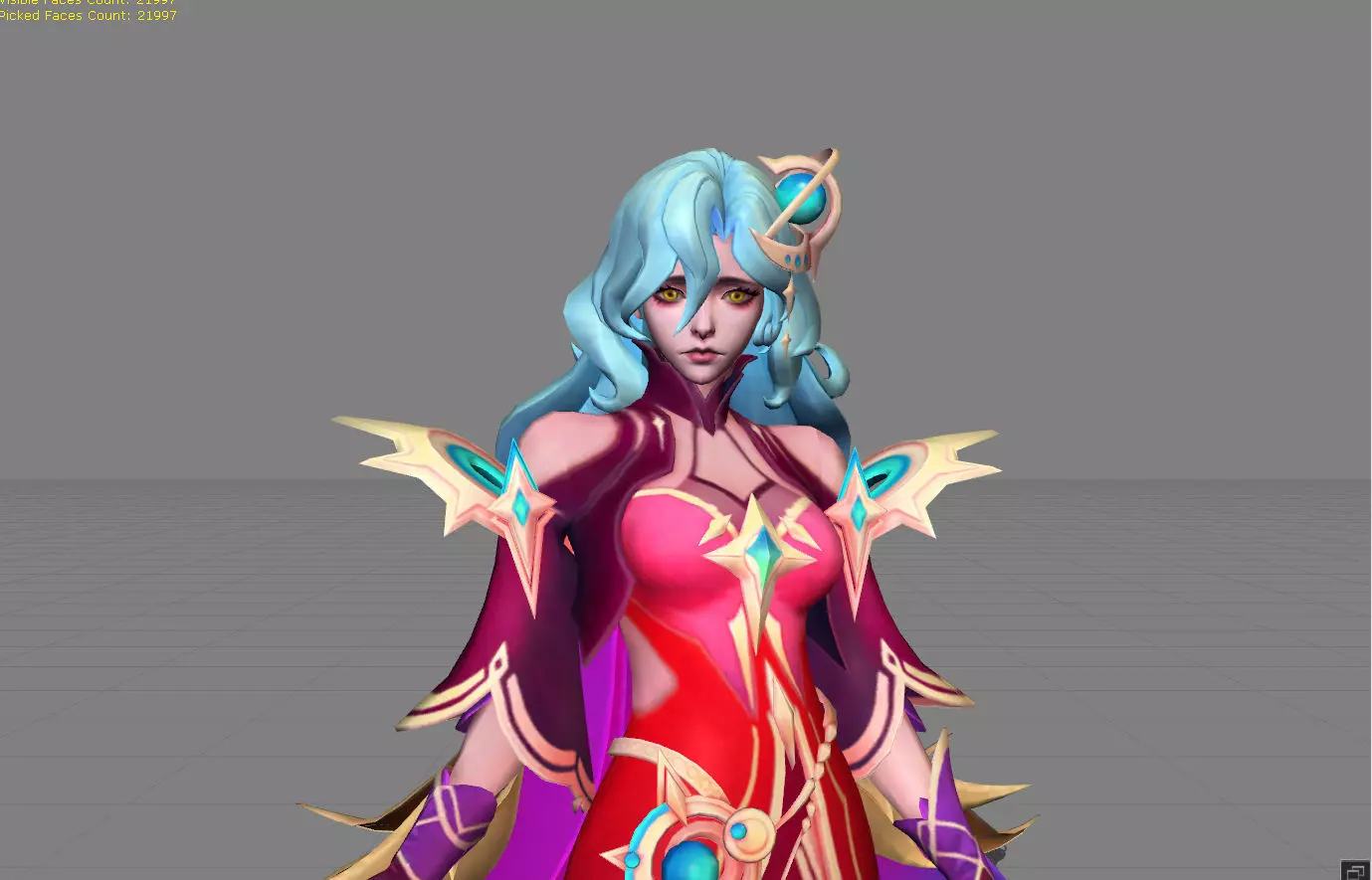 Carmilla Astral Arcana Low-poly 3D model