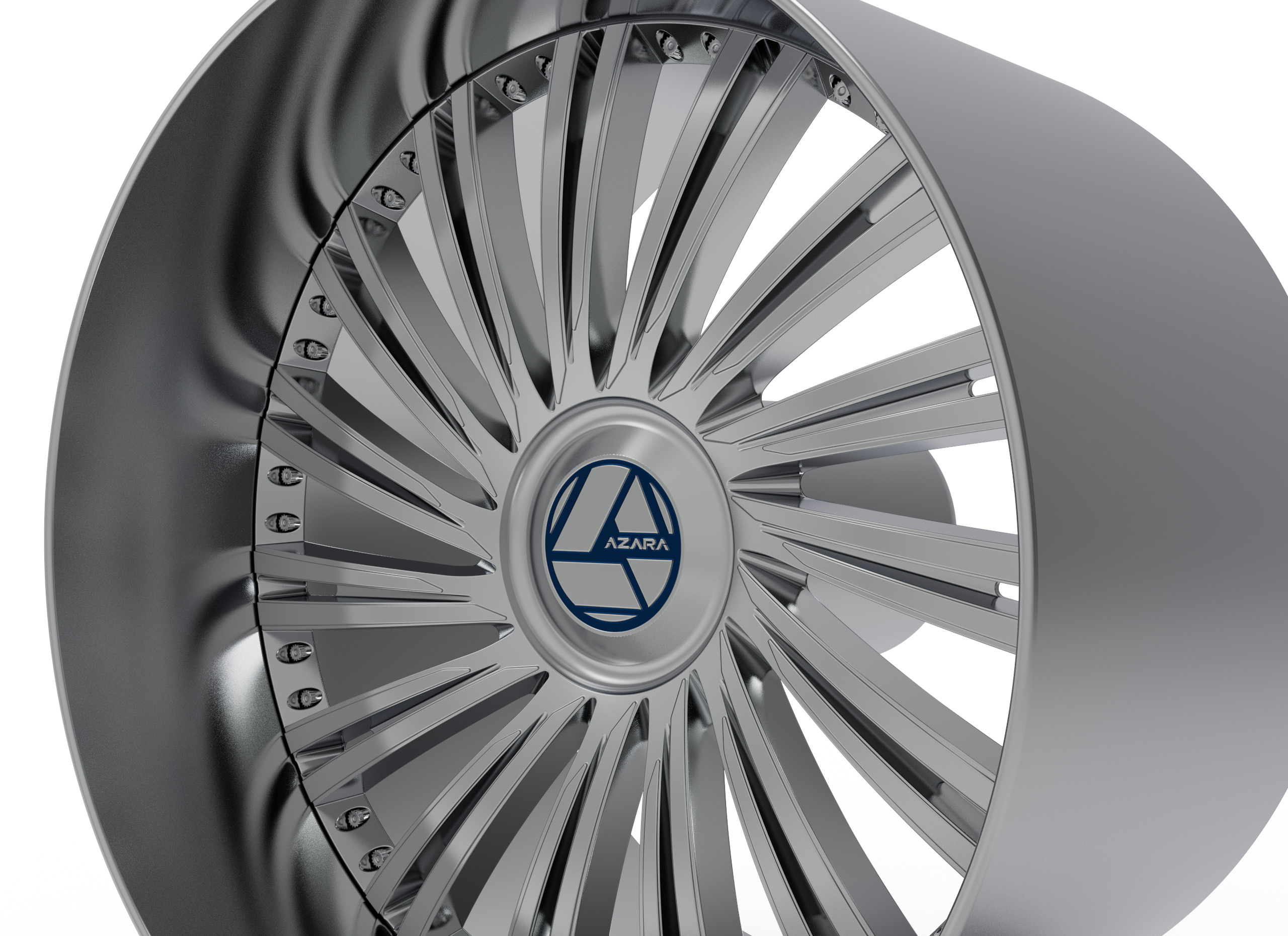 AZARA AZX-102 WHEEL 3D PRINT MODEL 3D print model_2