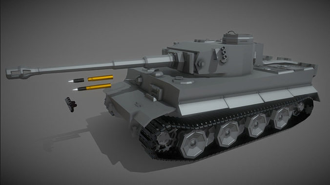 Tank Lowpoly Low-poly 3D model