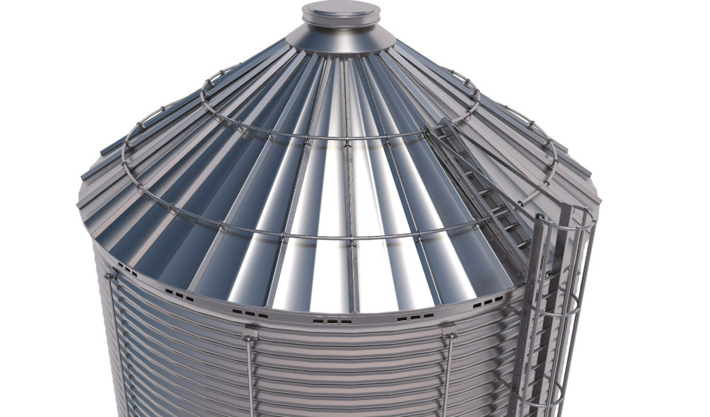 Grain Storage Bins Collection 3D model_16