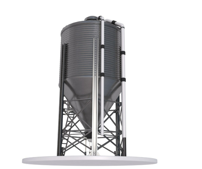 Grain Storage Bins Collection 3D model_22