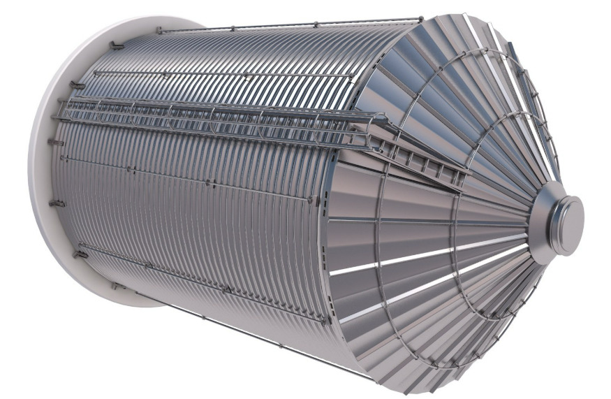 Grain Storage Bins Collection 3D model_5