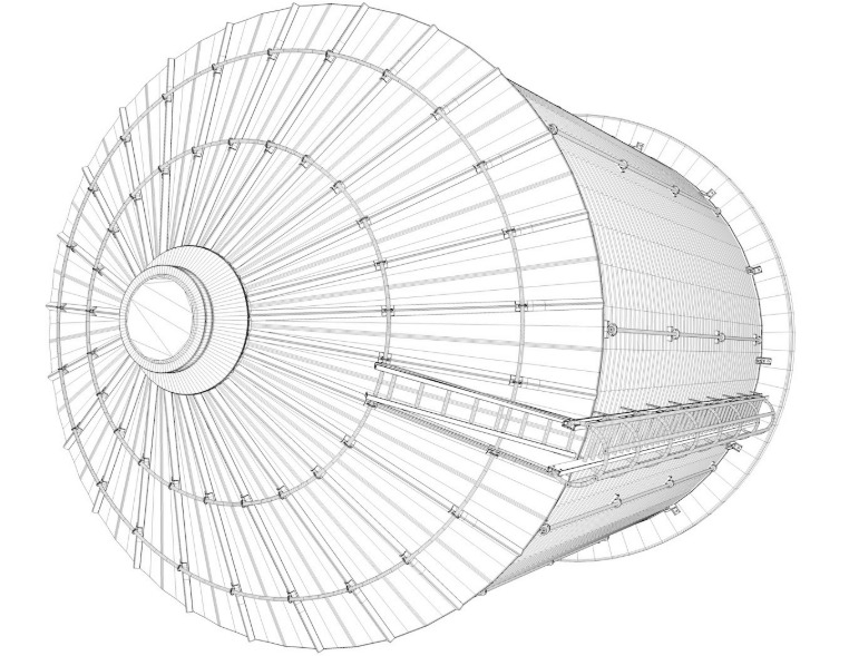 Grain Storage Bins Collection 3D model_29