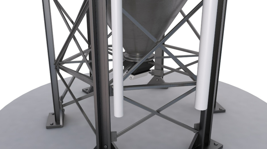 Grain Storage Bins Collection 3D model_19