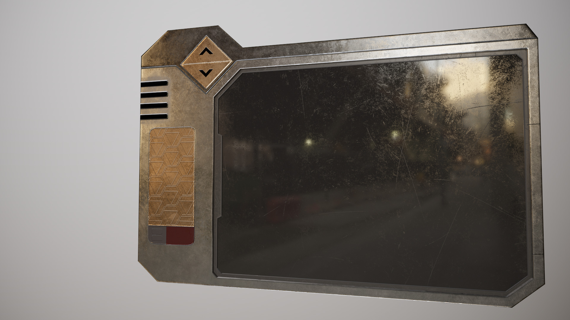 Sci-fi Touchpad 6 Low-poly 3D model_9