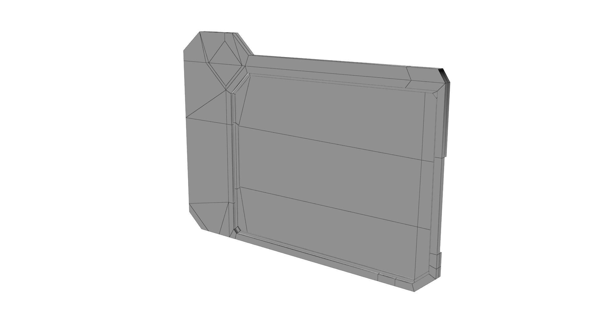 Sci-fi Touchpad 6 Low-poly 3D model_19