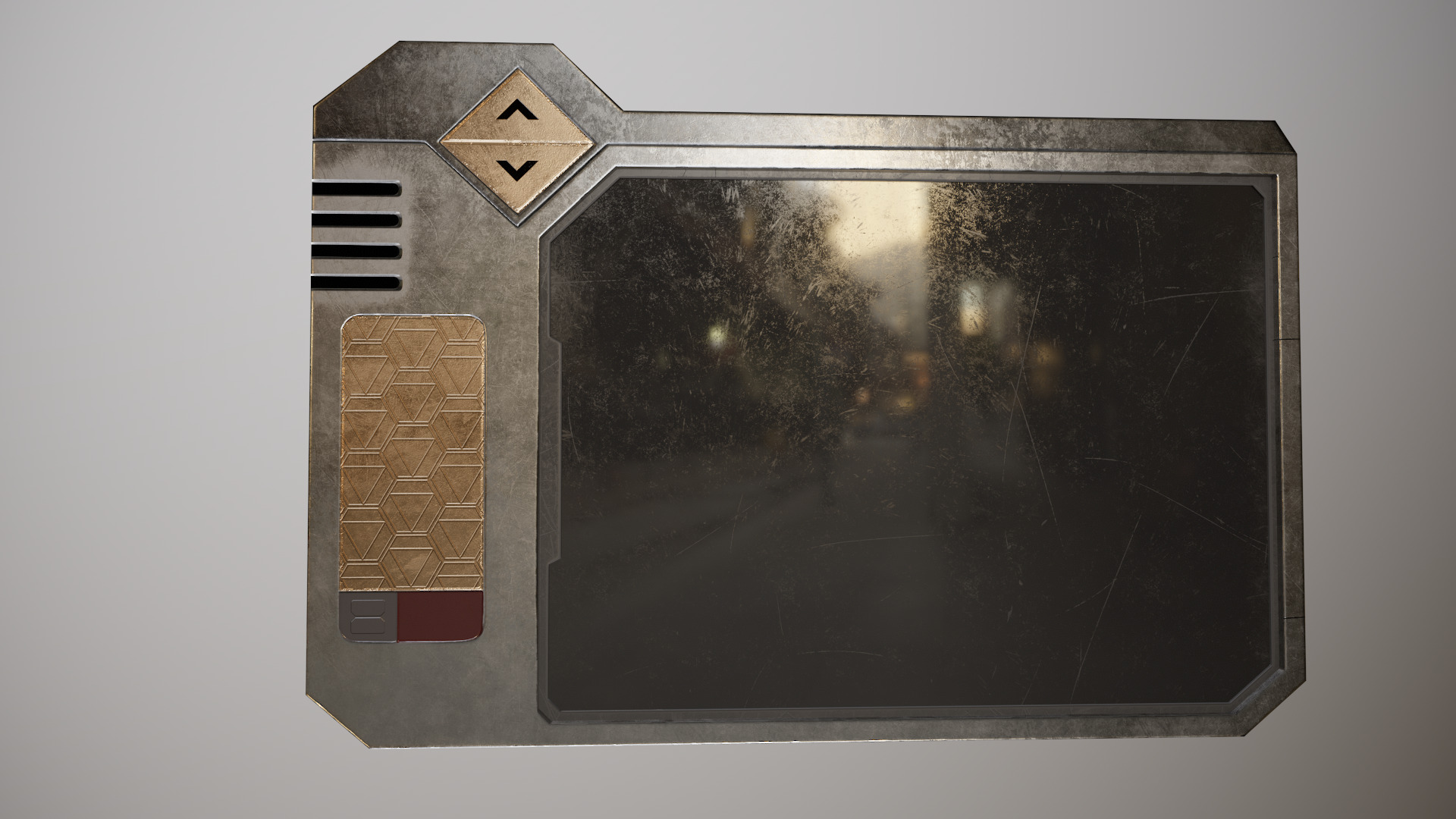 Sci-fi Touchpad 6 Low-poly 3D model_15