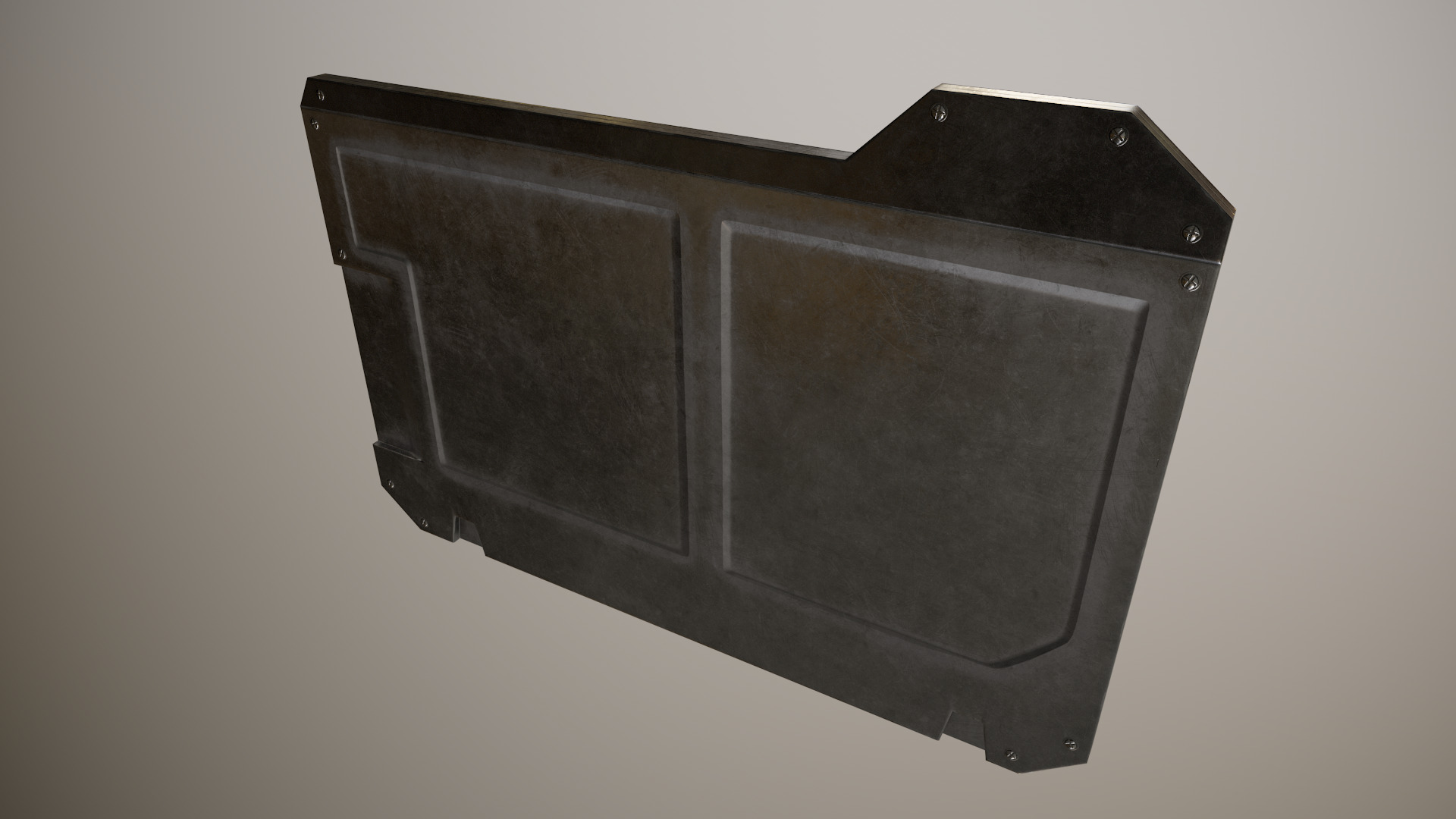 Sci-fi Touchpad 6 Low-poly 3D model_8