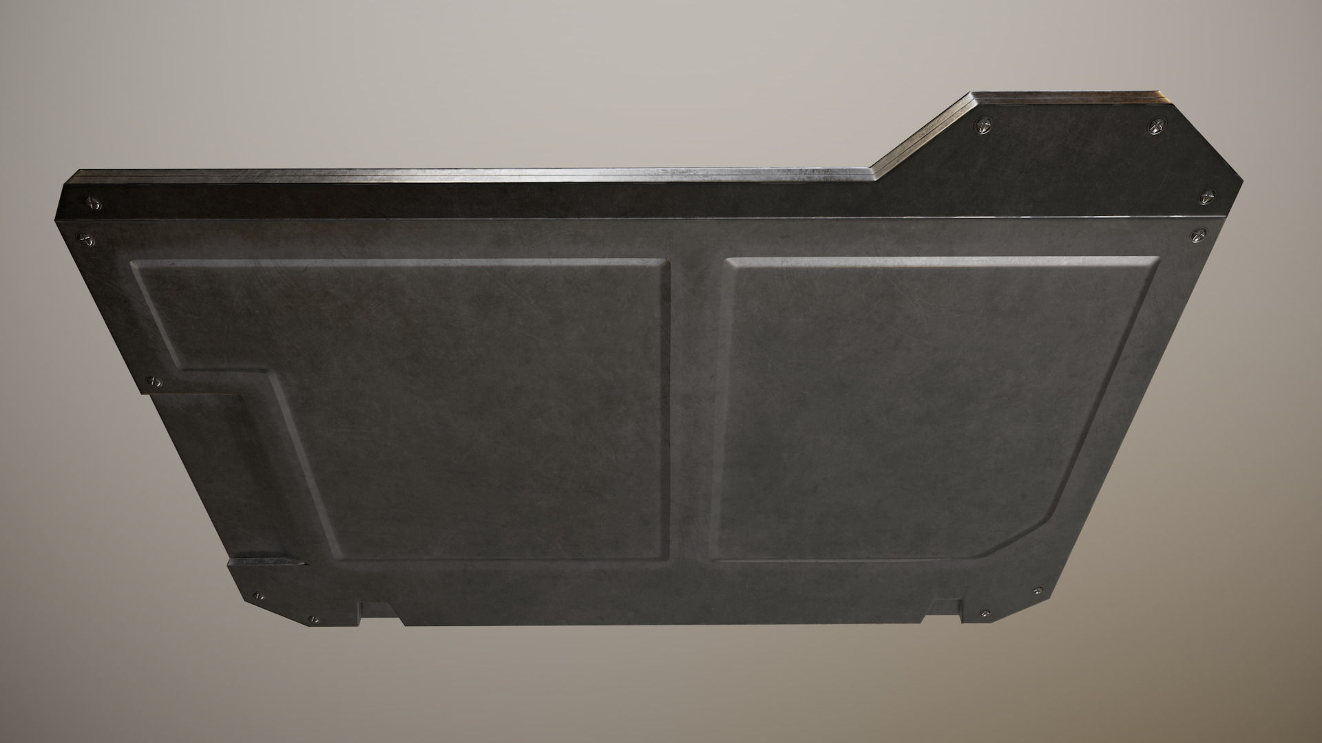 Sci-fi Touchpad 6 Low-poly 3D model_10