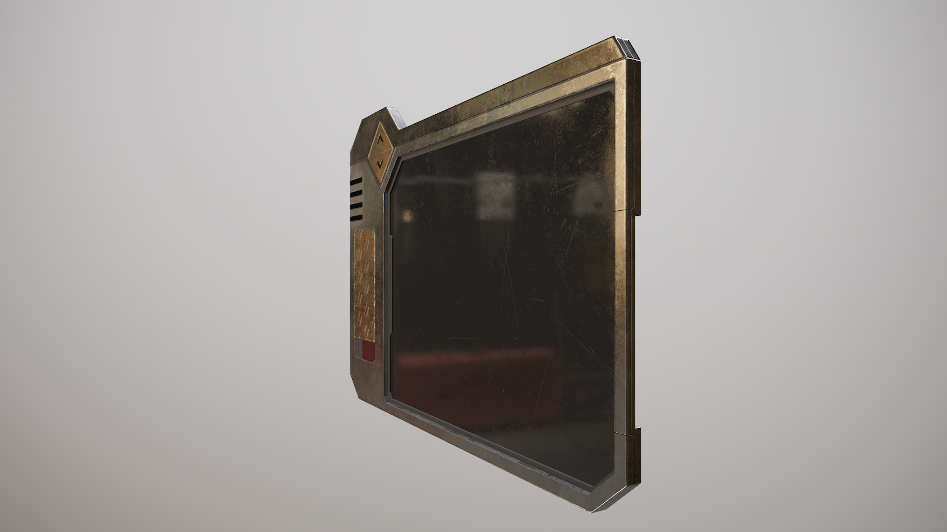 Sci-fi Touchpad 6 Low-poly 3D model_4