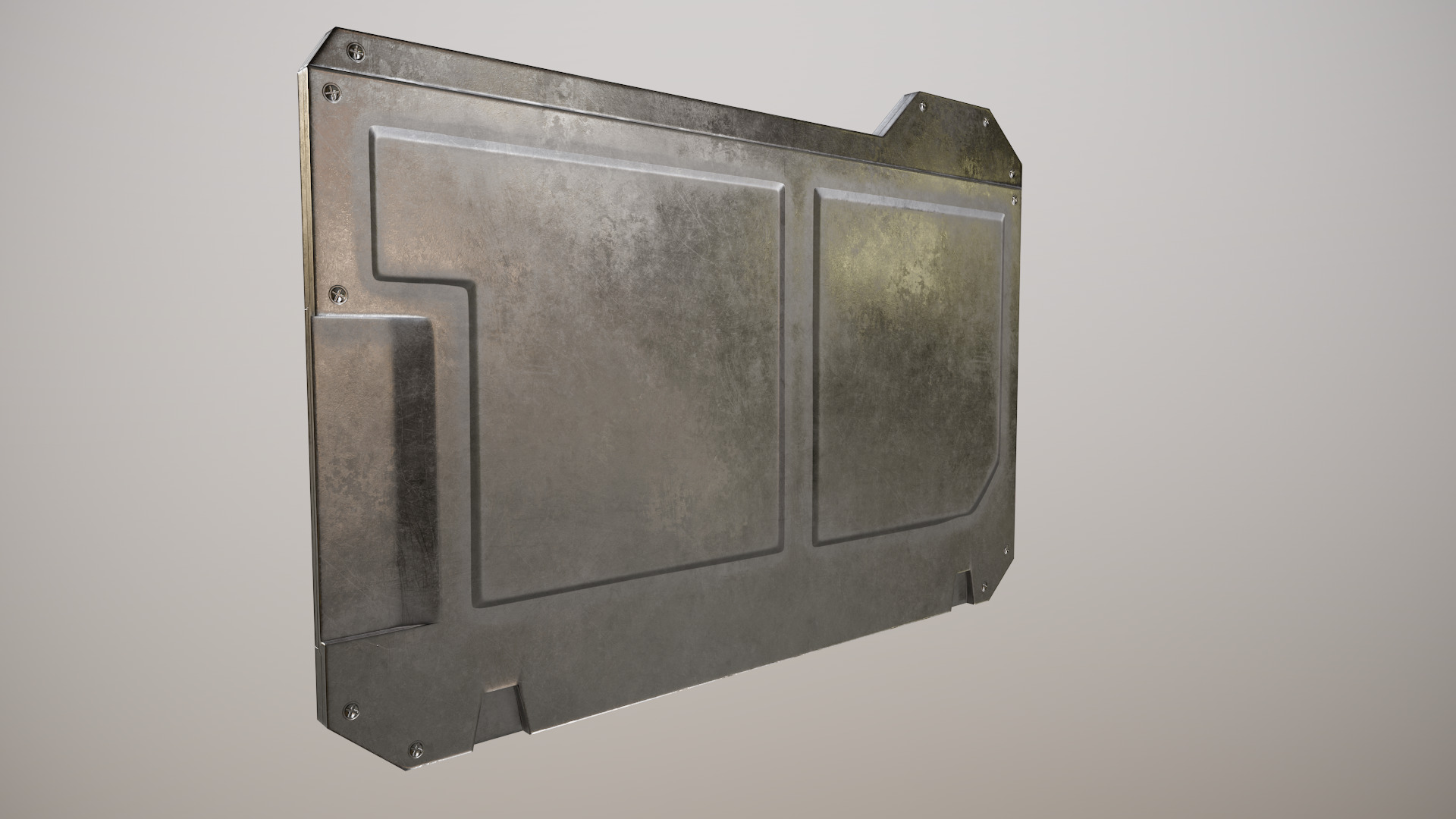 Sci-fi Touchpad 6 Low-poly 3D model_16