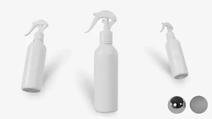 Cosmetic Spray Bottle  Low-poly 3D model