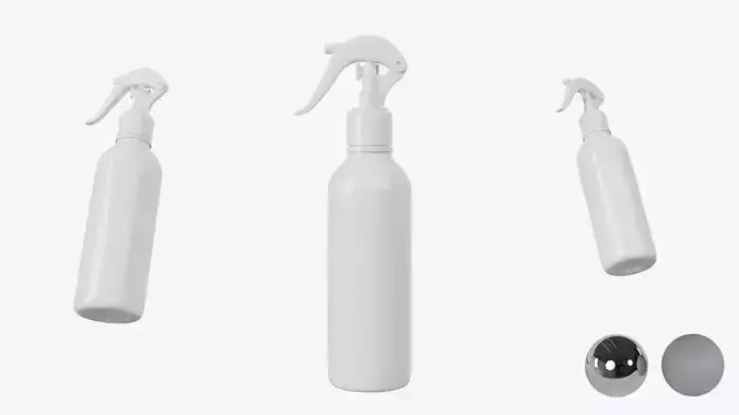 Cosmetic Spray Bottle  Low-poly 3D model